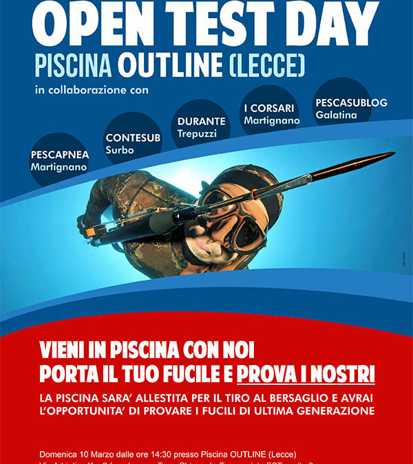 Lecce 10 Marzo: OPEN TEST DAY